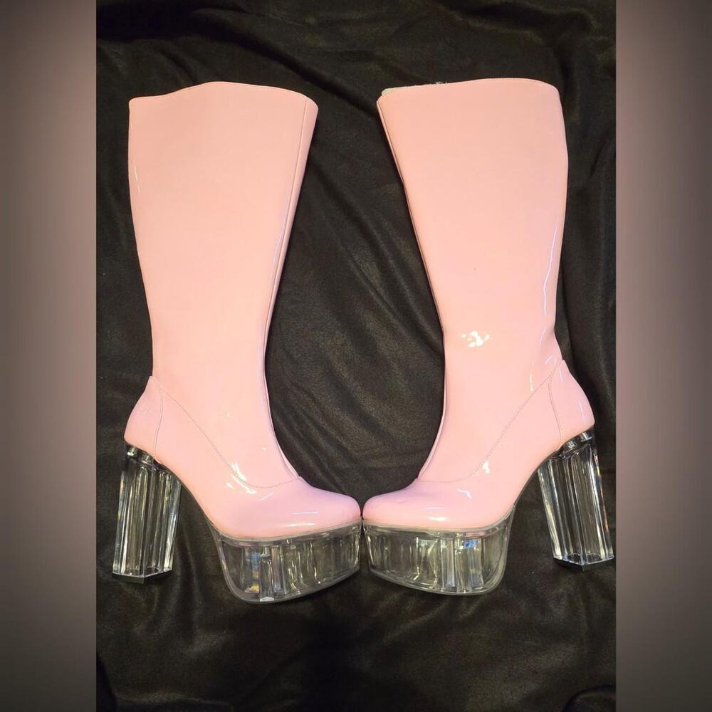 Sugar Thrillz Lady Find Your Groove Patent Boots